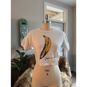 Champion Savannah Banana Graphic Crop Tee